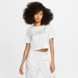 Nike Sportswear USA Womens Crop Top Size Small